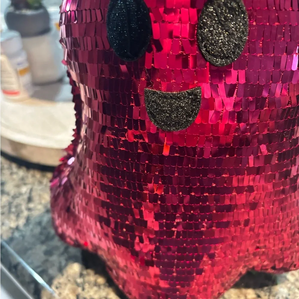Christian Siriano set of TWO sequins ghost pillows. NWT